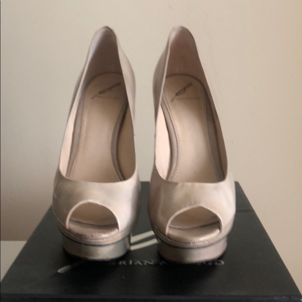 Brain Atwood peep toe 5 1/2” heels